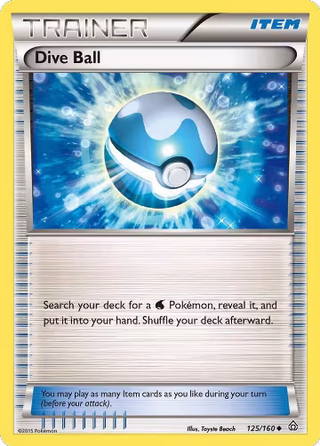 Dive Ball (125/160), XY - Primal Clash — Pokémon card price