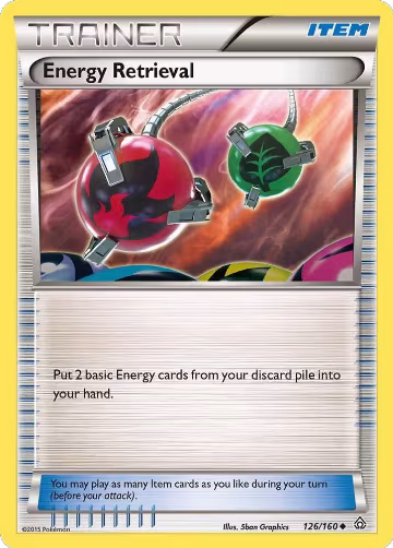 Energy Retrieval (126/160), XY - Primal Clash — Pokémon card price
