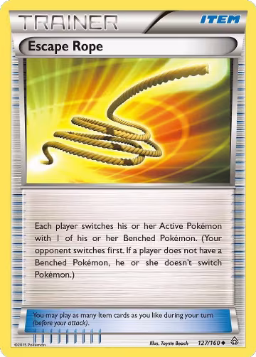 Escape Rope (127/160), XY - Primal Clash — Pokémon card price