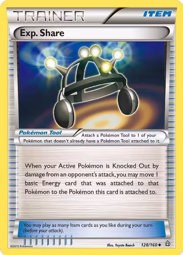 Exp. Share (128/160), XY - Primal Clash — Pokémon card price