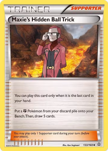 Maxie's Hidden Ball Trick (133/160), XY - Primal Clash — Pokémon card price