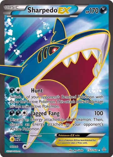 Sharpedo EX (152 Full Art) (152/160), XY - Primal Clash — Pokémon card price