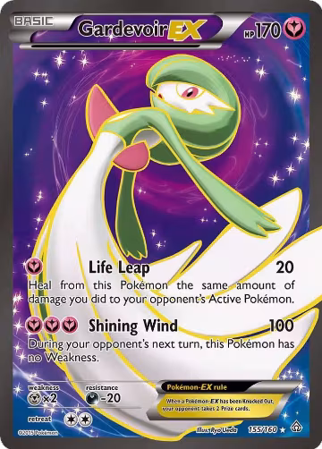 Gardevoir EX (155 Full Art) (155/160), XY - Primal Clash — Pokémon card price