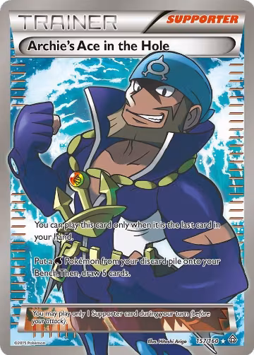 Archie's Ace in the Hole (157 Full Art) (157/160), XY - Primal Clash — Pokémon card price