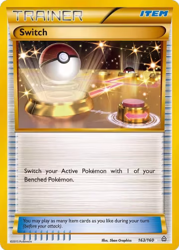 Switch (163 Secret Rare) (163/160), XY - Primal Clash — Pokémon card price