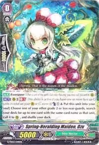 Spring-Heralding Maiden, Ozu (G-TD03/014EN), G-TD03: Flower Maiden of Purity — Vanguard card price