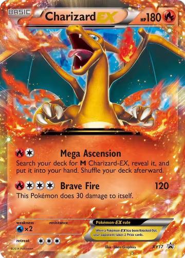 Charizard EX - XY17 (XY17), XY Promos — Pokémon card price