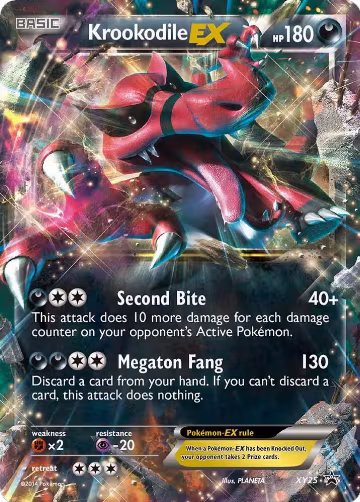 Krookodile EX - XY25 (XY25), XY Promos — Pokémon card price