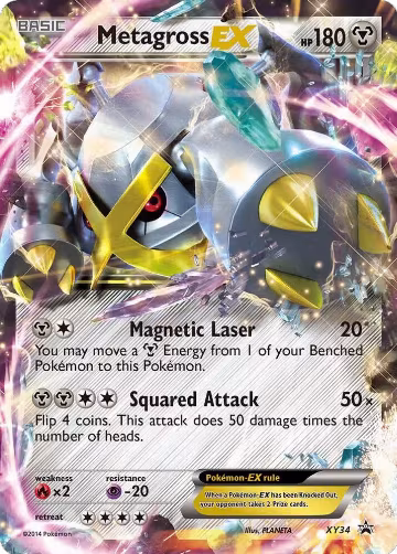 Metagross EX (Shiny) (XY34), XY Promos — Pokémon card price