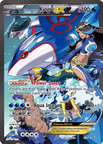 Team Aqua's Kyogre EX (6/34) — card price