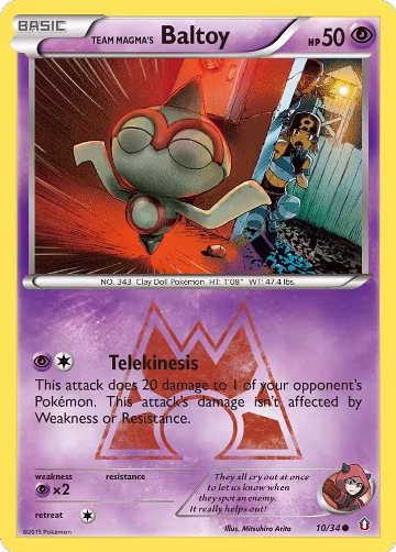 Team Magma's Baltoy (10/34), Double Crisis — Pokémon card price