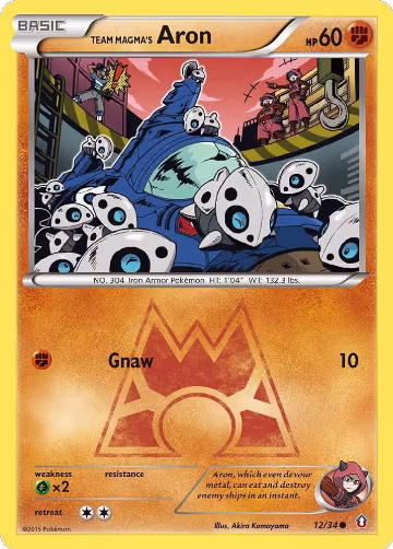 Team Magma's Aron (12/34), Double Crisis — Pokémon card price