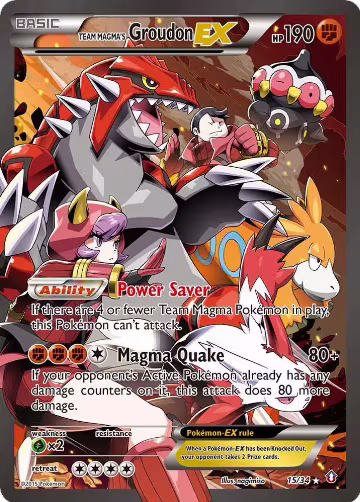Team Magma's Groudon EX (15/34) — card price