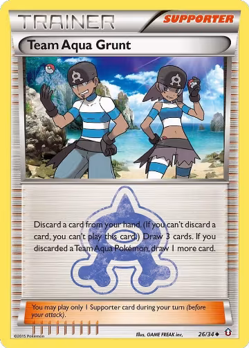 Team Aqua Grunt (26/34) — card price