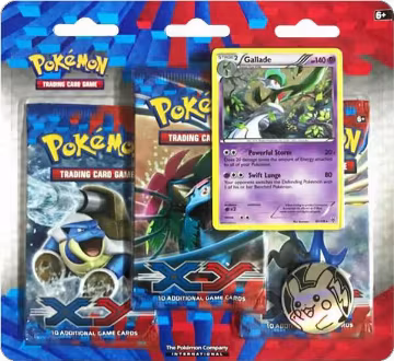 XY 3 Pack Blister [Gallade], XY Base Set — Pokémon sealed product price