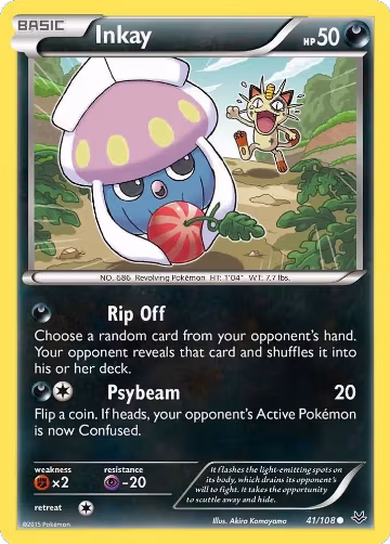Inkay (41/108), XY - Roaring Skies — Pokémon card price