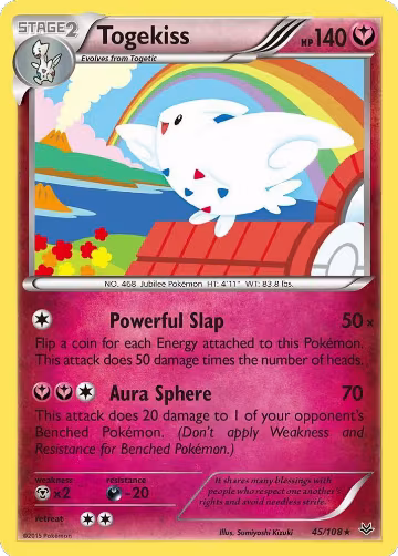 Togekiss (45) (45/108), XY - Roaring Skies — Pokémon card price