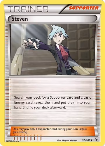 Steven (90/108), XY - Roaring Skies — Pokémon card price