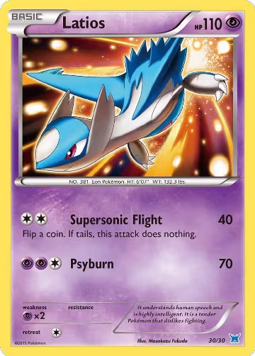 Latios (#30 Holo) (30/30) — card price
