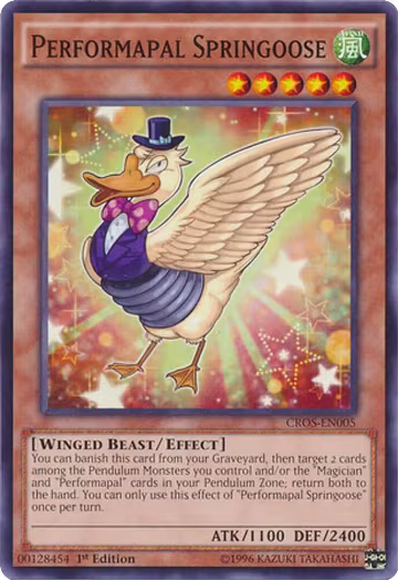 Performapal Springoose (CROS-EN005), Crossed Souls — Yu-Gi-Oh! card price