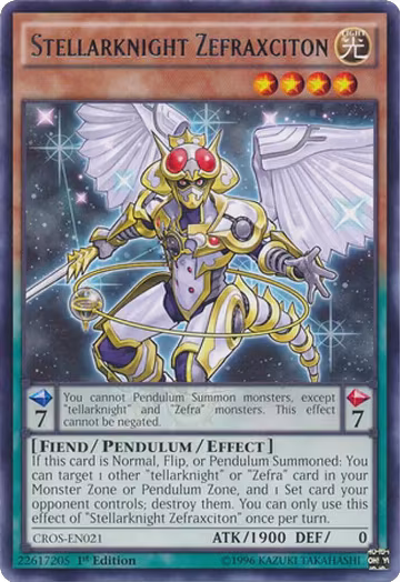 Stellarknight Zefraxciton (CROS-EN021), Crossed Souls — Yu-Gi-Oh! card price