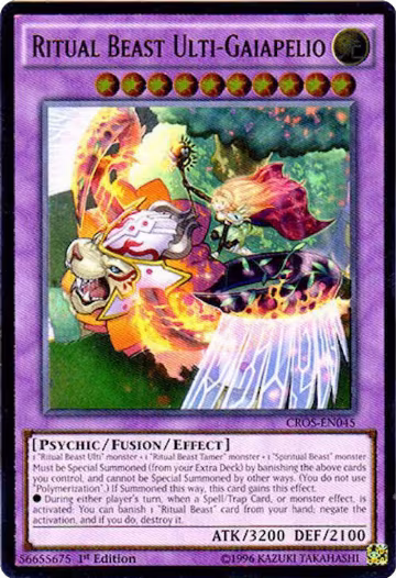 Ritual Beast Ulti-Gaiapelio (UTR) (CROS-EN045), Crossed Souls — Yu-Gi-Oh! card price