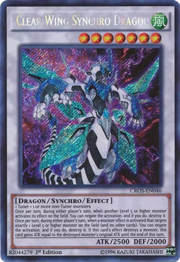 Clear Wing Synchro Dragon (CROS-EN046), Crossed Souls — Yu-Gi-Oh! card price