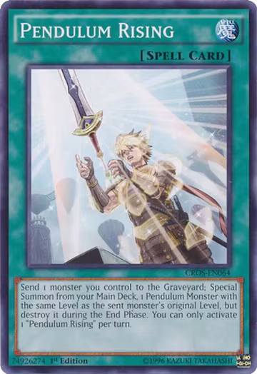 Pendulum Rising (CROS-EN064), Crossed Souls — Yu-Gi-Oh! card price