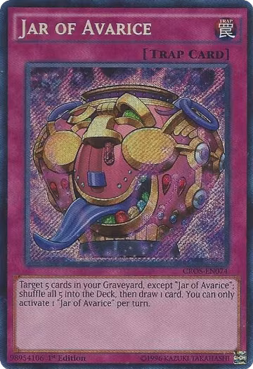 Jar of Avarice (CROS-EN074), Crossed Souls — Yu-Gi-Oh! card price