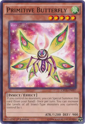 Primitive Butterfly (CROS-EN097), Crossed Souls — Yu-Gi-Oh! card price