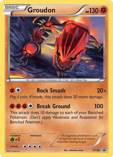 Groudon - XY52 (XY52), XY Promos — Pokémon card price