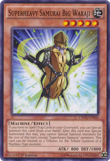 Superheavy Samurai Big Waraji (CROS-EN006), Crossed Souls — Yu-Gi-Oh! card price