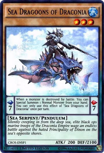Sea Dragoons of Draconia (CROS-ENSP1) (CROS-ENSP1), Crossed Souls — Yu-Gi-Oh! card price