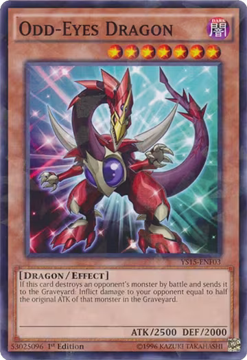 Odd-Eyes Dragon (Shatterfoil) (YS15-ENF03), Starter Deck: Saber Force — Yu-Gi-Oh! card price